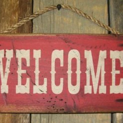 OutWest Shop Wall Sign Business: Welcome!