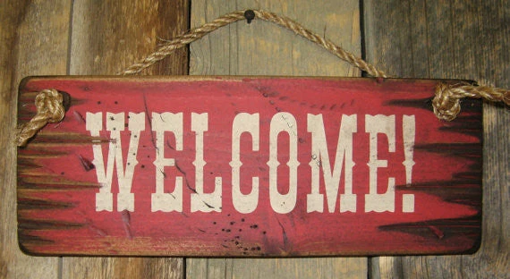 OutWest Shop Wall Sign Business: Welcome! 3 OutWest Shop Wall Sign Business: Welcome!