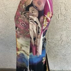 Fantazia Apparel Collection Tops: 3/4 Sleeve Tunic Silver Cowgirl