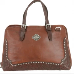 American West Handbags American West Handbag Travel Collection: Retro Luggage Tablet Briefcase Ladies'