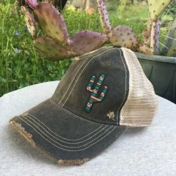 Original Cowgirl Clothing Cap: Southwest Cactus Ladies'