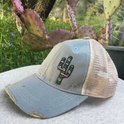 Original Cowgirl Clothing Cap: Southwest Cactus Ladies'