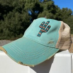 Original Cowgirl Clothing Cap: Southwest Cactus Ladies'