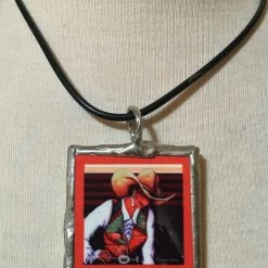 TXLC Custom Tile Ceramic Tile Necklace Doreman Burns: South By Southwest Ladies'