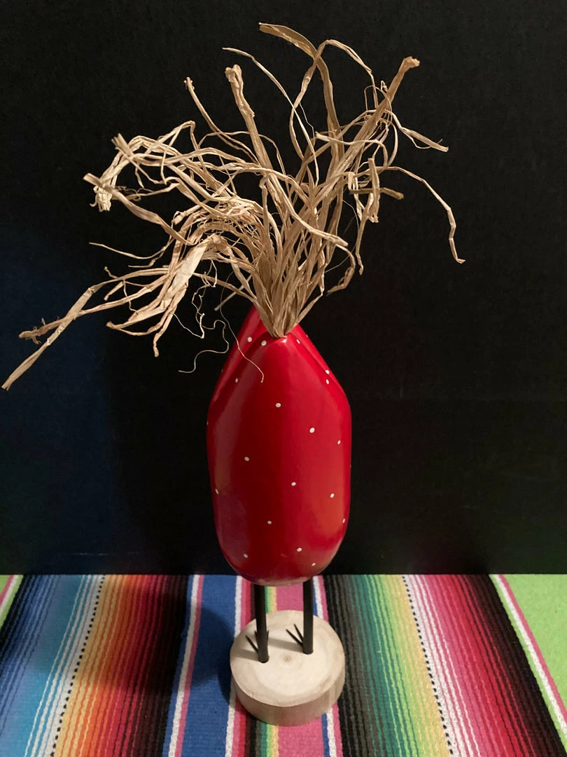 Edith Herbert John Folk Art Navajo Hand Carved Medium Standing Chicken 5 Edith Herbert John Folk Art Navajo Hand Carved Medium Standing Chicken