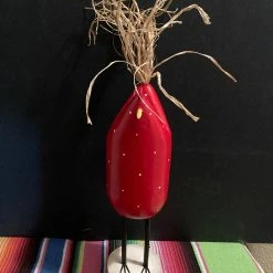 Edith Herbert John Folk Art Navajo Hand Carved Medium Standing Chicken