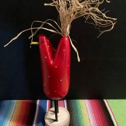 Edith Herbert John Folk Art Navajo Hand Carved Medium Standing Chicken