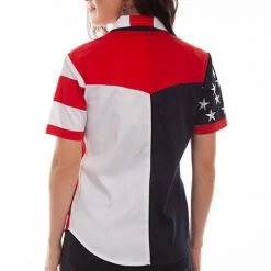 Scully Leather Company Ladies' Women's Western Shirt Collection: Scully The Patriot Button Front