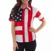 Scully Leather Company Ladies' Women's Western Shirt Collection: Scully The Patriot Button Front