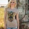 Ladies' Original Cowgirl Clothing T-Shirts: Steer With Hat
