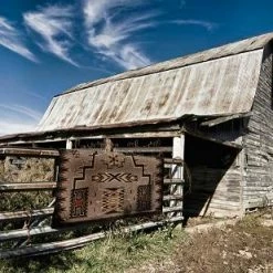 American Dakota Textiles Decor Voices Collection: Storm Catcher Chestnut Area Rugs