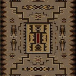 American Dakota Textiles Decor Voices Collection: Storm Catcher Chestnut Area Rugs