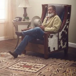 American Dakota Textiles Decor Voices Collection: Storm Catcher Chestnut Area Rugs