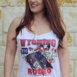 Original Cowgirl Clothing T-Shirts: Tank Wyoming Rodeo Ladies'