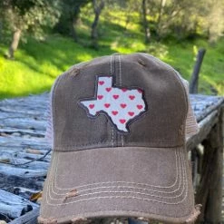 Original Cowgirl Clothing Cap: Texas Hearts Ladies'