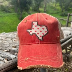 Original Cowgirl Clothing Cap: Texas Hearts Ladies'