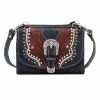 American West Handbags Ladies' American West Handbag Texas Two Step Collection: Crossbody Wallet Combo Star