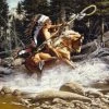 TXLC Custom Tile Made In The USA For Home Western Art Tile: Artist Frank McCarthy "The Challenge" 1 TXLC Custom Tile Made In The USA For Home Western Art Tile: Artist Frank McCarthy "The Challenge"