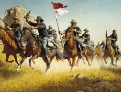 TXLC Custom Tile Western Art Tile: Artist Frank McCarthy "The Pursuit" Made In The USA For Home