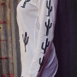 Original Cowgirl Clothing T-Shirts: Thermal Sonora Cactus 9 Original Cowgirl Clothing T-Shirts: Thermal Sonora Cactus