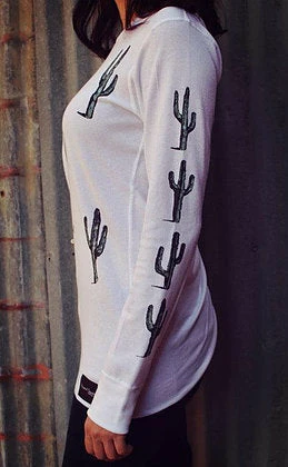 Original Cowgirl Clothing T-Shirts: Thermal Sonora Cactus 6 Original Cowgirl Clothing T-Shirts: Thermal Sonora Cactus