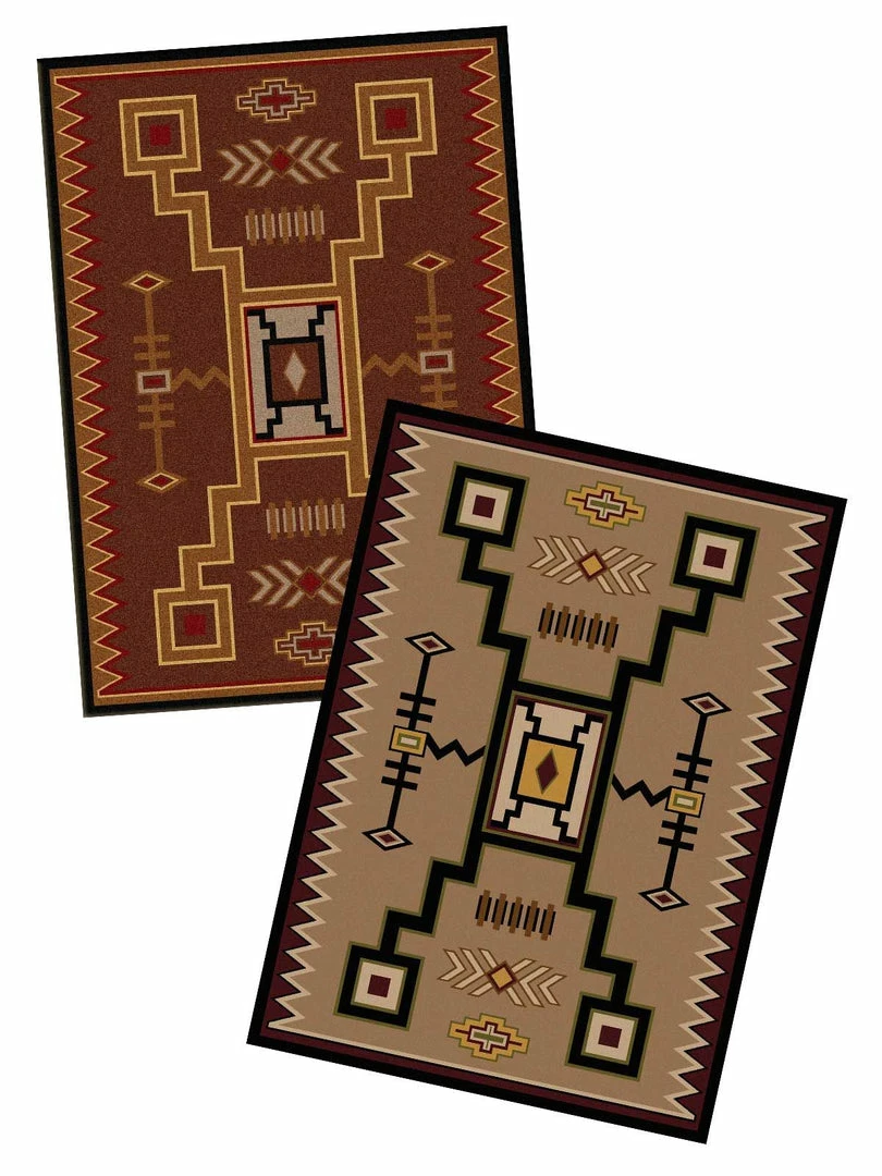 American Dakota Textiles Cabin Collection: Thunderstorm Area Rugs 3 American Dakota Textiles Cabin Collection: Thunderstorm Area Rugs