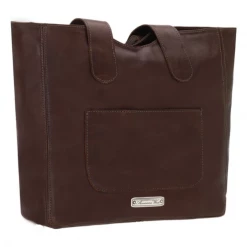 American West Handbags American West Handbag Mohave Collection: Leather Small Zip Top Tote With Fringe