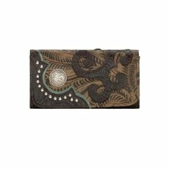 American West Handbags American West Handbag Annie's Secret Collection: Leather Tri-Fold Western Wallet