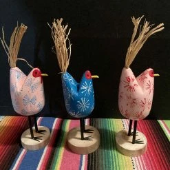 Edith Herbert John Folk Art Navajo Hand Carved Small Standing Chickens 22 Edith Herbert John Folk Art Navajo Hand Carved Small Standing Chickens