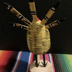 Edith Herbert John Decor Folk Art Navajo Hand Carved Small Turkey