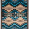 American Dakota Textiles Trader Collection: Rustic Cross Turquoise Area Rugs Decor 2 American Dakota Textiles Trader Collection: Rustic Cross Turquoise Area Rugs Decor