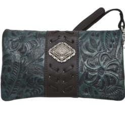 American West Handbags Ladies' American West Handbag Grab And Go Collection: Crossbody Wallet Clutch