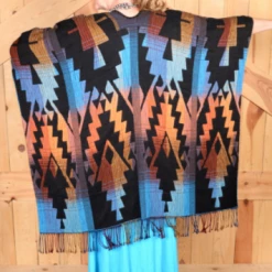 Rhonda Stark Italian Acrylic Collection: Shawl Thunderbird, Fringe Ladies'