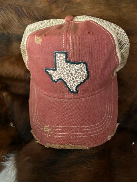 Original Cowgirl Clothing Cap: Texas Leopard 4 Original Cowgirl Clothing Cap: Texas Leopard