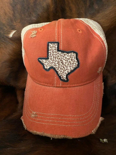 Original Cowgirl Clothing Cap: Texas Leopard 8 Original Cowgirl Clothing Cap: Texas Leopard