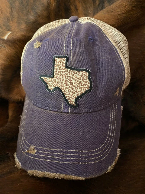Original Cowgirl Clothing Cap: Texas Leopard 3 Original Cowgirl Clothing Cap: Texas Leopard