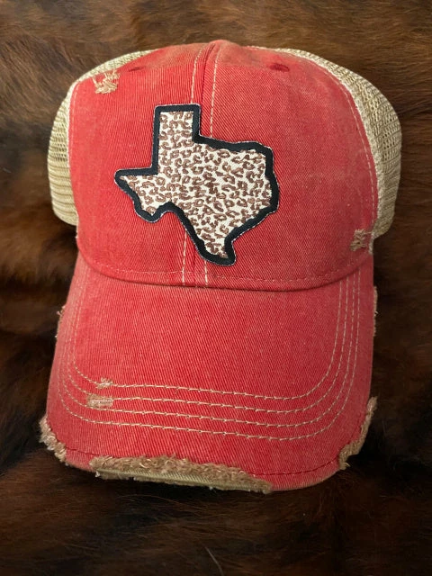 Original Cowgirl Clothing Cap: Texas Leopard 7 Original Cowgirl Clothing Cap: Texas Leopard