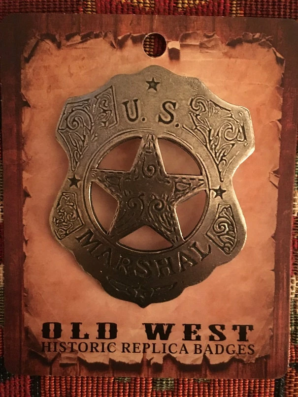 OutWest Shop Old West Historic Replica Badge: U.S. Marshal Shield 3 OutWest Shop Old West Historic Replica Badge: U.S. Marshal Shield