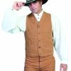 Scully Leather Company Men's Western Vest Collection: Rangewear Cotton Canvas