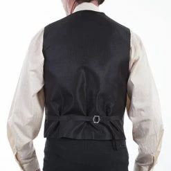 Scully Leather Company Men's Western Vest Collection: Rangewear Paisley No Lapels