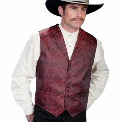 Scully Leather Company Men's Western Vest Collection: Rangewear Dragon Pattern