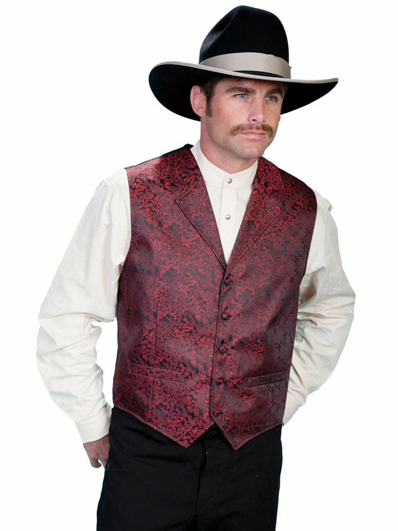 Scully Leather Company Men's Western Vest Collection: Rangewear Dragon Pattern 3 Scully Leather Company Men's Western Vest Collection: Rangewear Dragon Pattern