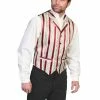 Scully Leather Company Men's Western Vest Collection: Rangewear Barbershop Stripe