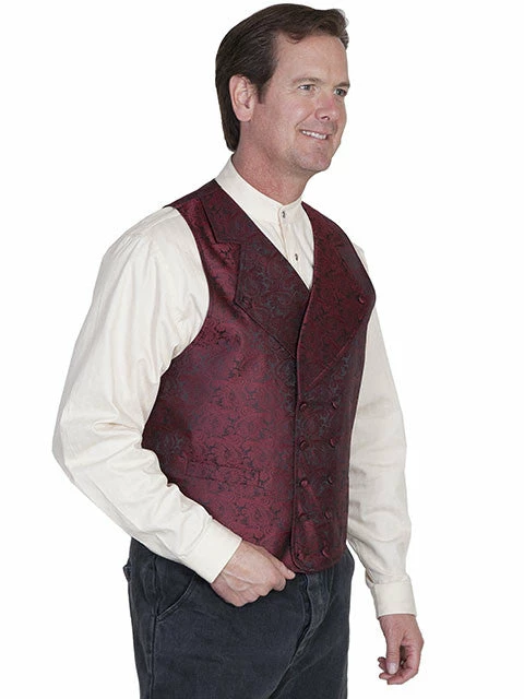Scully Leather Company Men's Western Vest Collection: Rangewear Double Breasted Wide Lapels 7 Scully Leather Company Men's Western Vest Collection: Rangewear Double Breasted Wide Lapels
