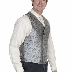 Scully Leather Company Men's Western Vest Collection: Rangewear Double Breasted Wide Lapels 13 Scully Leather Company Men's Western Vest Collection: Rangewear Double Breasted Wide Lapels
