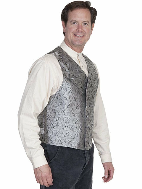 Scully Leather Company Men's Western Vest Collection: Rangewear Double Breasted Wide Lapels 8 Scully Leather Company Men's Western Vest Collection: Rangewear Double Breasted Wide Lapels