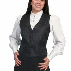 Scully Leather Company Women's Old West Vest Collection: Rangewear Paisley