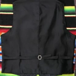 Scully Leather Company Men's Western Vest Collection: Rangewear Floral Stripe Notched Lapels