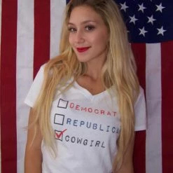 Original Cowgirl Clothing T-Shirts: Vote Cowgirl Ladies'