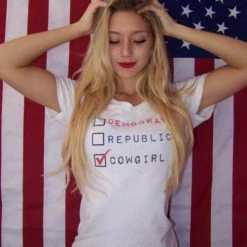 Original Cowgirl Clothing T-Shirts: Vote Cowgirl Ladies'